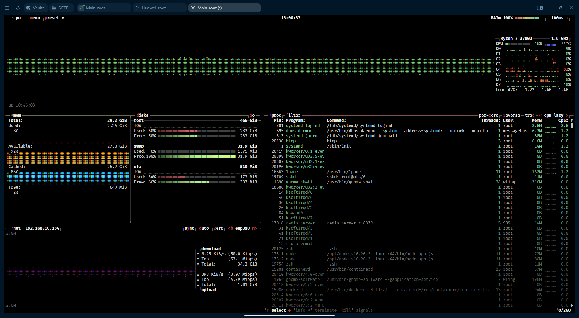 btop Screenshot